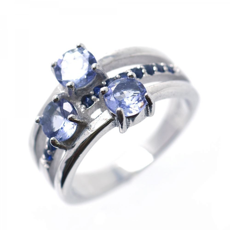 Anillo de Plata de Ley 925 y Multigemas