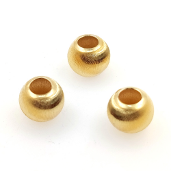 DIY 1 Gramm Perle, Kugel aus 925er Silber, plattiert mit weißem Rhodium, Gelbgold oder Roségold.