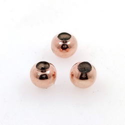 DIY : perle boule de 1 gramme en silicone, argent 925 plaqué rhodium, 5, 4, 3 mm